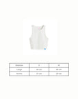 White Crop Tank Top