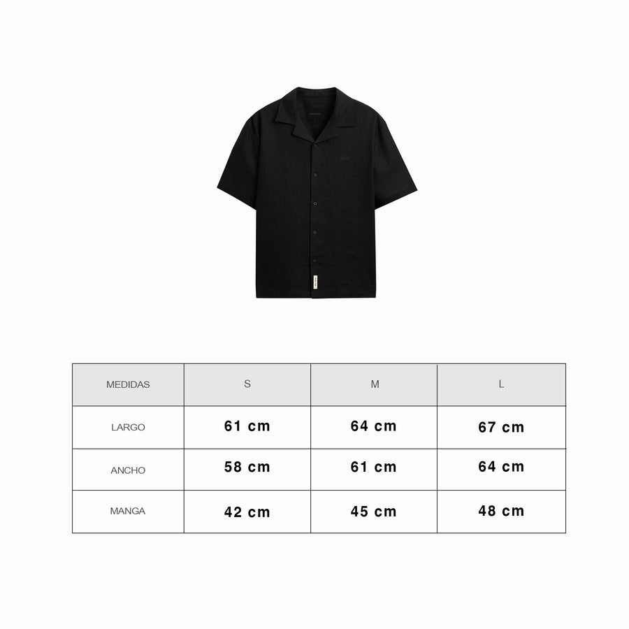 Black Lino Shirt